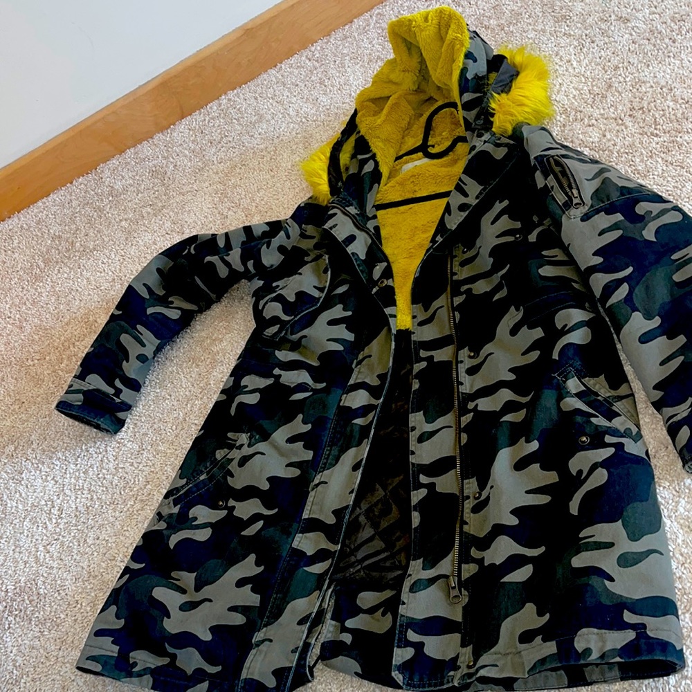 Coat jacket acrylic texture size s green lime from New York and company